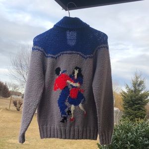 50’s/60’s hand knit cowichan sweater